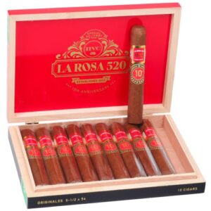 HVC La Rosa 520 10th Aniversario Originales Bx/10