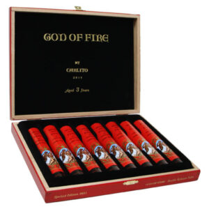 God of Fire by Don Carlos Double Robusto Tubo Bx/8